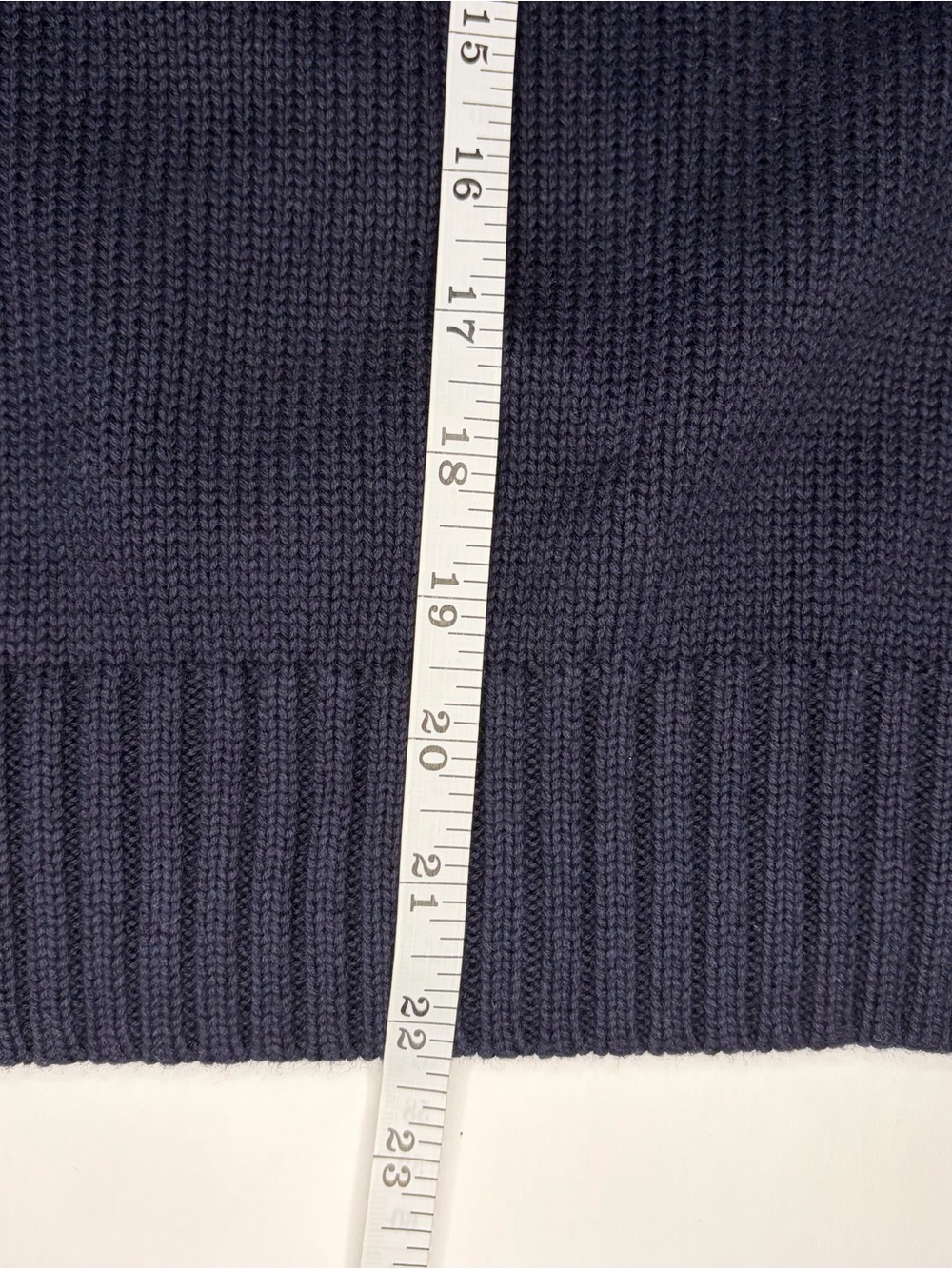 NWT Ralph Lauren Boys Navy Quarter Zip Sweater Size L 14-16 - Picture 9 of 10